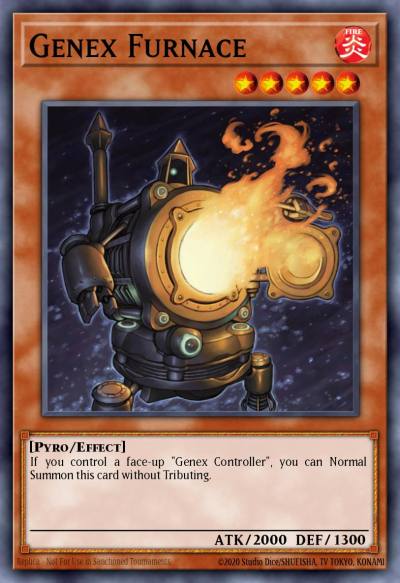Genex Furnace Duel Terminal Rare Parallel Rare DT02-EN011 Duel Terminal 2 Yugioh card