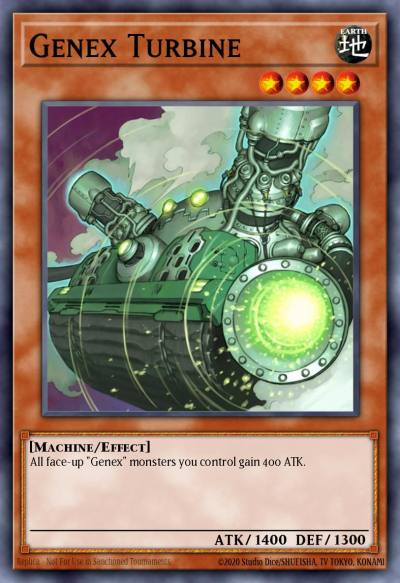 Genex Turbine Duel Terminal Rare Parallel Rare DT02-EN014 Duel Terminal 2 Yugioh card