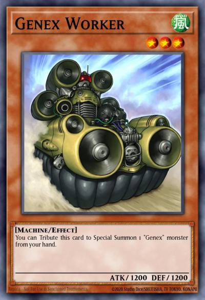 Genex Worker Duel Terminal Normal Parallel Rare DT01-EN063 Duel Terminal 1 Yugioh card