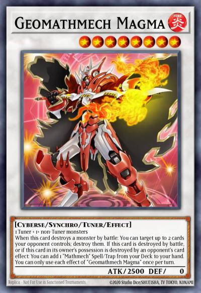 Geomathmech Magma Secret Rare MYFI-EN007 Mystic Fighters Yugioh card