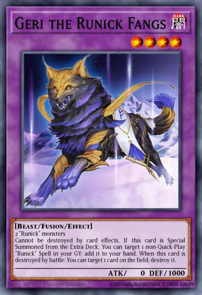 Geri the Runick Fangs Rare MP23-EN251 25th Anniversary Tin Dueling Heroes Mega Pack Yugioh card