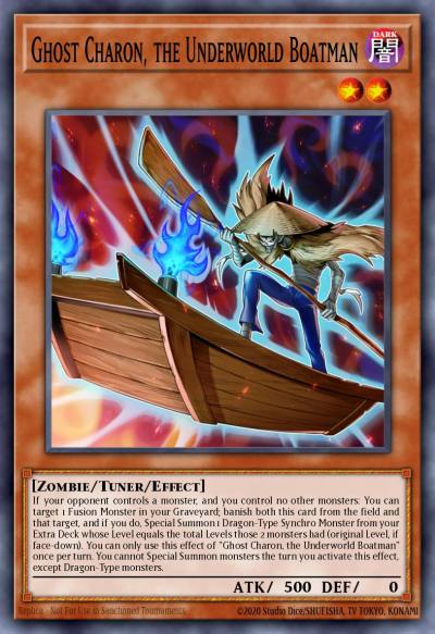 Ghost Charon the Underworld Boatman Gold Secret Rare PGL2-EN005 Premium Gold Return of the Bling Yugioh card