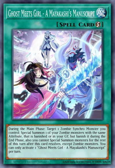 Ghost Meets Girl - A Mayakashis Manuscript Ultra Rare MP21-EN026 2021 Tin of Ancient Battles Yugioh card