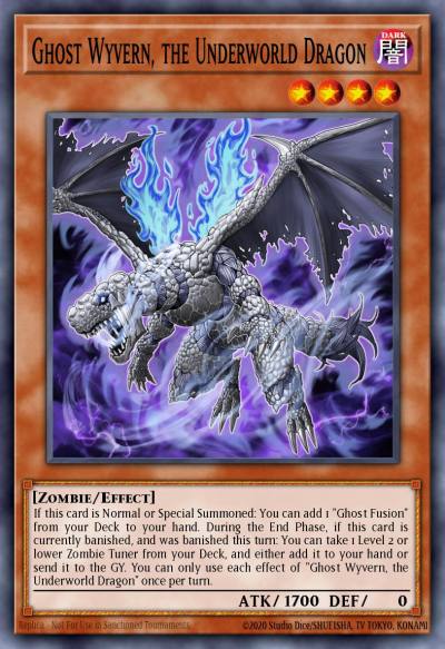 Ghost Wyvern the Underworld Dragon Ultra Rare BLMR-EN025 Battles of Legend Monstrous Revenge Yugioh card