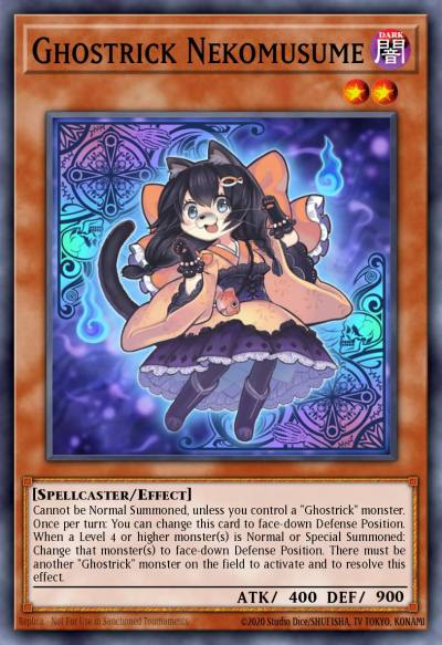 Ghostrick Nekomusume Common MP14-EN204 2014 Mega-Tin Mega Pack Yugioh card