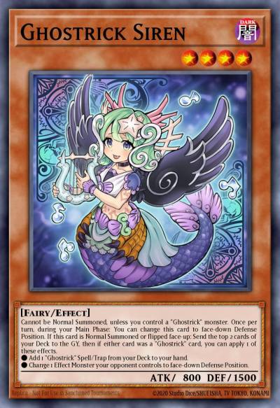 Ghostrick Siren Common BACH-EN014 Battle of Chaos Yugioh card