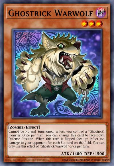 Ghostrick Warwolf Common PRIO-EN023 Primal Origin Yugioh card