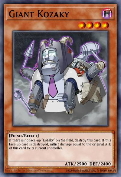 Giant Kozaky Common CRV-EN022 Cybernetic Revolution Yugioh card