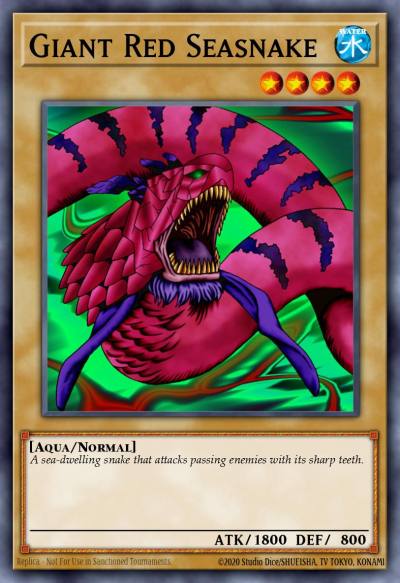 Giant Red Seasnake Ultra Rare LCKC-EN097 Legendary Collection Kaiba Mega Pack Yugioh card