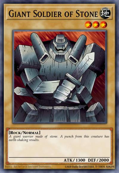 Giant Soldier of Stone Common STAX-EN002 2-Player Starter Set Yugioh card