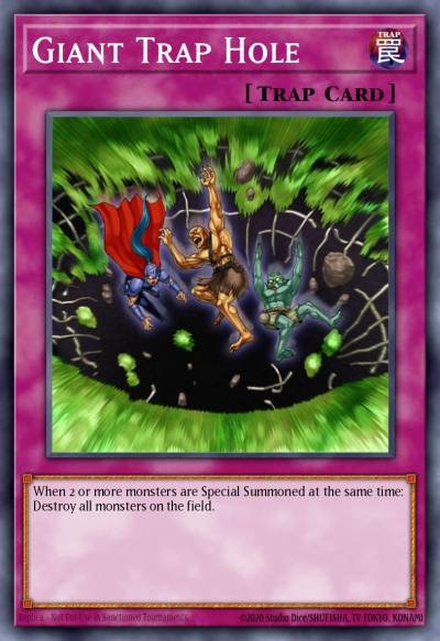 Giant Trap Hole Common CSOC-EN080 Crossroads of Chaos Yugioh card