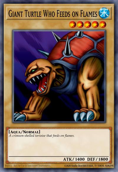Giant Turtle Who Feeds on Flames Common MRL-022 Magic Ruler Yugioh card