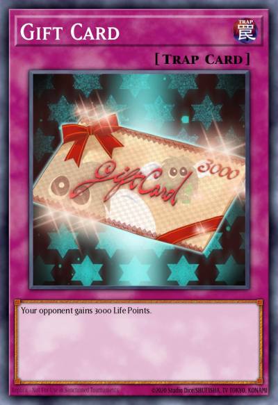 Gift Card Common TAEV-EN078 Tactical Evolution Yugioh card