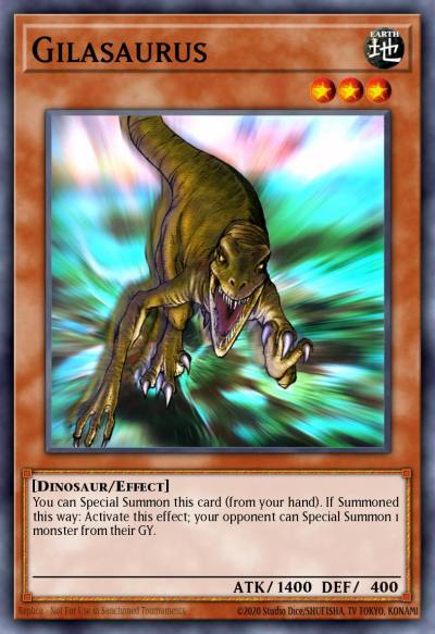 Gilasaurus Common BP02-EN013 Battle Pack 2 War of the Giants Yugioh card