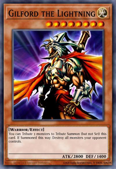 Gilford the Lightning Secret Rare CT2-EN001 Collectible Tins 2005 Yugioh card