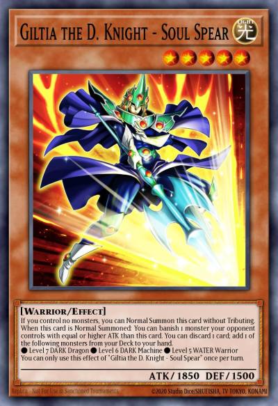 Giltia the D Knight - Soul Spear Secret Rare LDS3-EN137 Legendary Duelists Season 3 Yugioh card