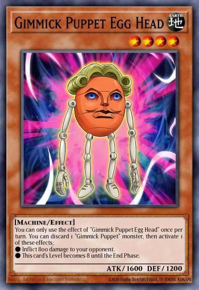 Gimmick Puppet Egg Head Super Rare NUMH-EN005 Number Hunters Yugioh card