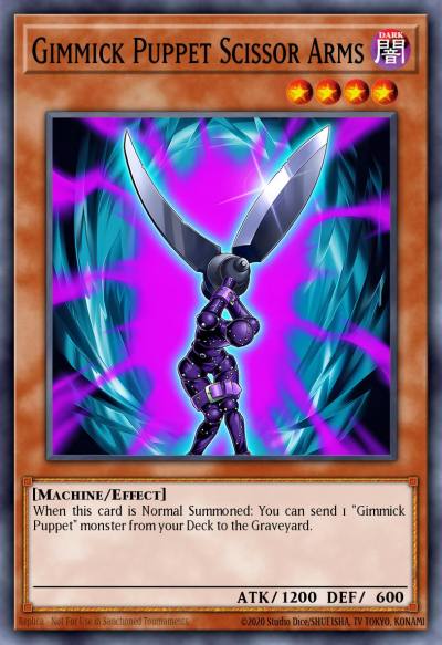 Gimmick Puppet Scissor Arms Super Rare NUMH-EN008 Number Hunters Yugioh card