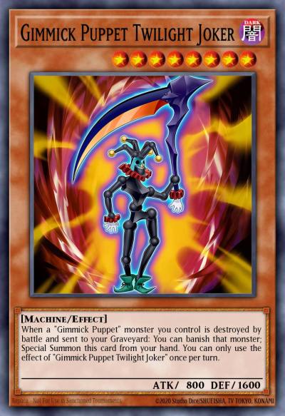 Gimmick Puppet Twilight Joker Super Rare NUMH-EN007 Number Hunters Yugioh card