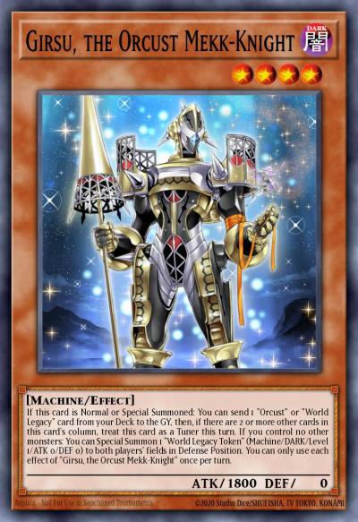 Girsu the Orcust Mekk-Knight Ultra Rare MP21-EN056 2021 Tin of Ancient Battles Yugioh card