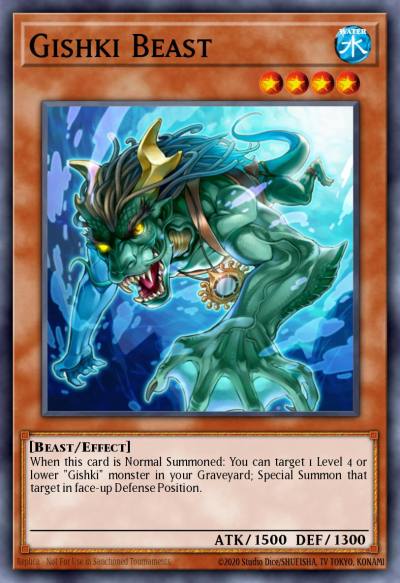 Gishki Beast Duel Terminal Normal Parallel Rare DT07-EN062 Duel Terminal 7b Yugioh card