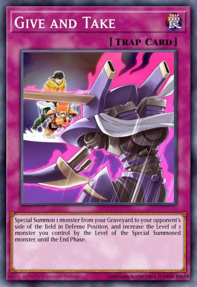 Give and Take Super Rare DP08-EN029 Duelist Pack Yusei Yugioh card