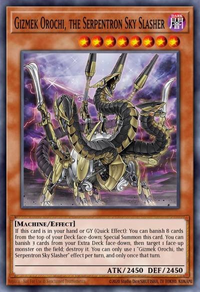 Gizmek Orochi the Serpentron Sky Slasher Ultra Rare MP20-EN114 2020 Tin of Lost Memories Mega Pack Yugioh card