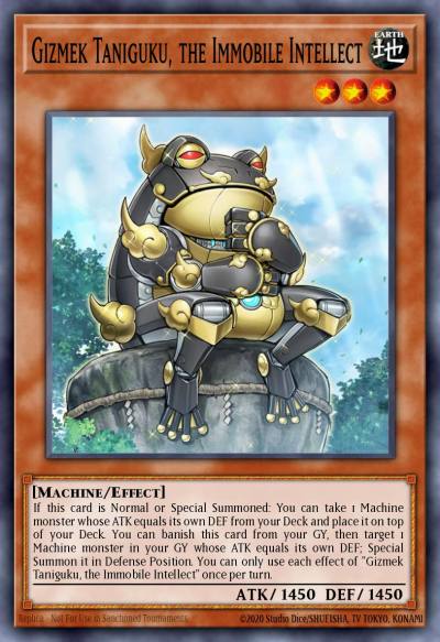 Gizmek Taniguku the Immobile Intellect Common MP22-EN132 2022 Tin of the Pharaohs Gods Yugioh card
