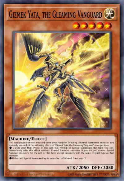 Gizmek Yata the Gleaming Vanguard Prismatic Secret Rare MP20-EN163 2020 Tin of Lost Memories Mega Pack Yugioh card