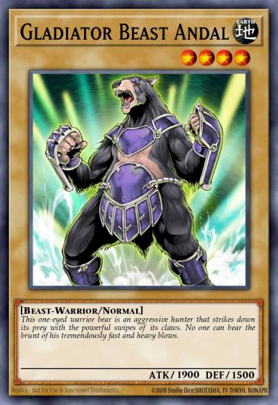 Gladiator Beast Andal Common LCGX-EN223 Legendary Collection 2 The Duel Academy Years Mega Pack Yugioh card