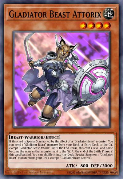 Gladiator Beast Attorix Common MP20-EN156 2020 Tin of Lost Memories Mega Pack Yugioh card