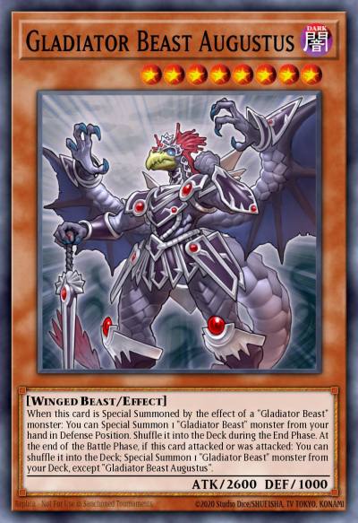 Gladiator Beast Augustus Rare MP15-EN020 2015 Mega-Tin Mega Pack Yugioh card