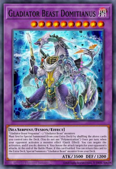 Gladiator Beast Domitianus Ultra Rare MP20-EN165 2020 Tin of Lost Memories Mega Pack Yugioh card