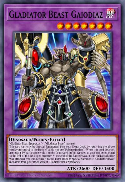 Gladiator Beast Gaiodiaz Rare GLAS-EN043 Gladiators Assault Yugioh card