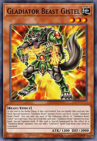 Gladiator Beast Gistel Super Rare SUDA-EN017 Supreme Darkness Yugioh card