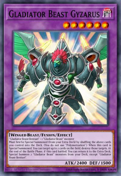 Gladiator Beast Gyzarus Starfoil Rare BATT-EN008 Battle Pack Tournament Prize Cards Yugioh card