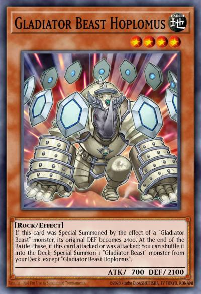 Gladiator Beast Hoplomus Common GLAS-EN022 Gladiators Assault Yugioh card