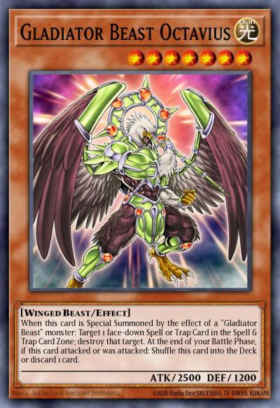 Gladiator Beast Octavius Secret Rare GLAS-EN000 Gladiators Assault Yugioh card