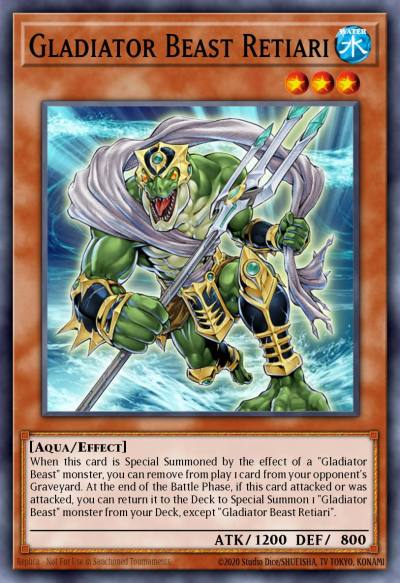 Gladiator Beast Retiari Secret Rare CSOC-EN086 Crossroads of Chaos Yugioh card