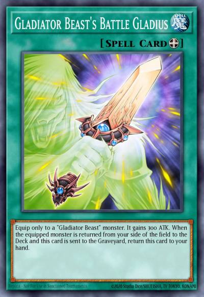 Gladiator Beasts Battle Gladius Common GLAS-EN056 Gladiators Assault Yugioh card