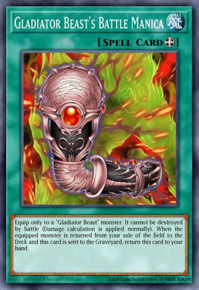 Gladiator Beasts Battle Manica Rare GLAS-EN057 Gladiators Assault Yugioh card