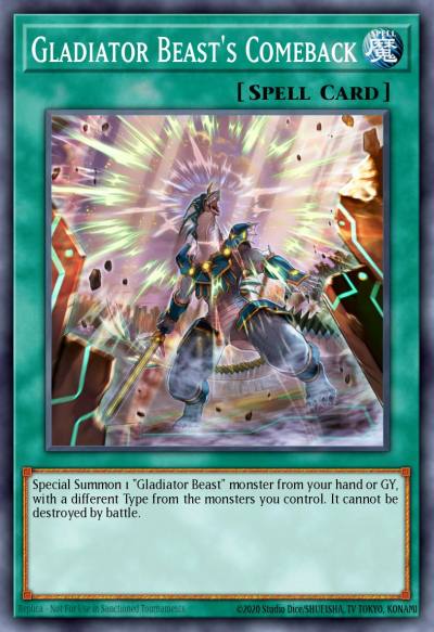 Gladiator Beasts Comeback Common MP20-EN184 2020 Tin of Lost Memories Mega Pack Yugioh card