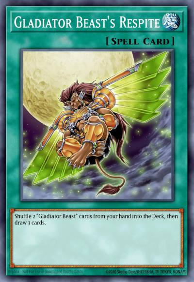 Gladiator Beasts Respite Rare GLAS-EN058 Gladiators Assault Yugioh card