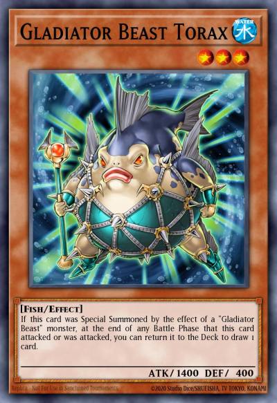 Gladiator Beast Torax Super Rare GLAS-EN081 Gladiators Assault Yugioh card