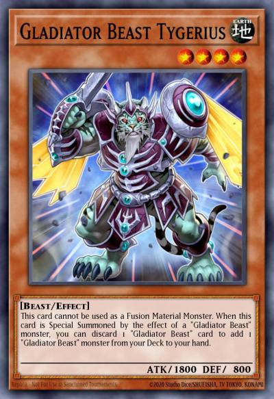 Gladiator Beast Tygerius Common EXVC-EN034 Extreme Victory Yugioh card