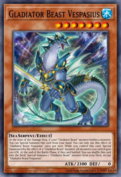 Gladiator Beast Vespasius Common MP20-EN157 2020 Tin of Lost Memories Mega Pack Yugioh card