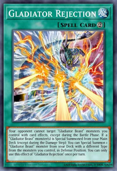 Gladiator Rejection Super Rare MP20-EN186 2020 Tin of Lost Memories Mega Pack Yugioh card