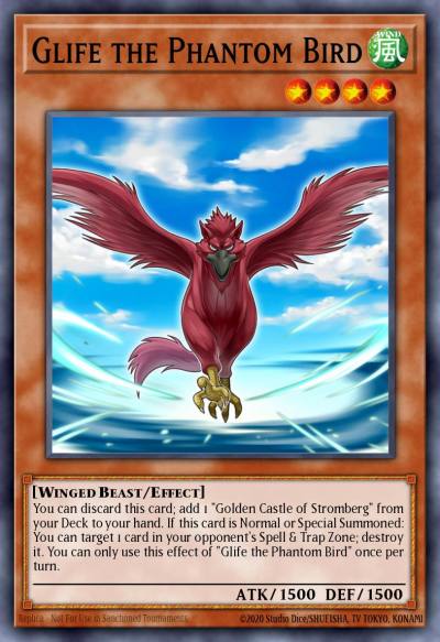 Glife the Phantom Bird Secret Rare BLRR-EN008 Battles of Legend Relentless Revenge Yugioh card