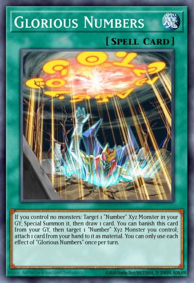 Glorious Numbers Common BLC1-EN112 Battles of Legend Chapter 1 Yugioh card
