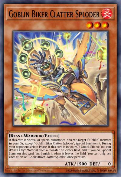 Goblin Biker Clatter Sploder Ultra Rare MP25-EN153 2025 Mega-Pack Tin Yugioh card